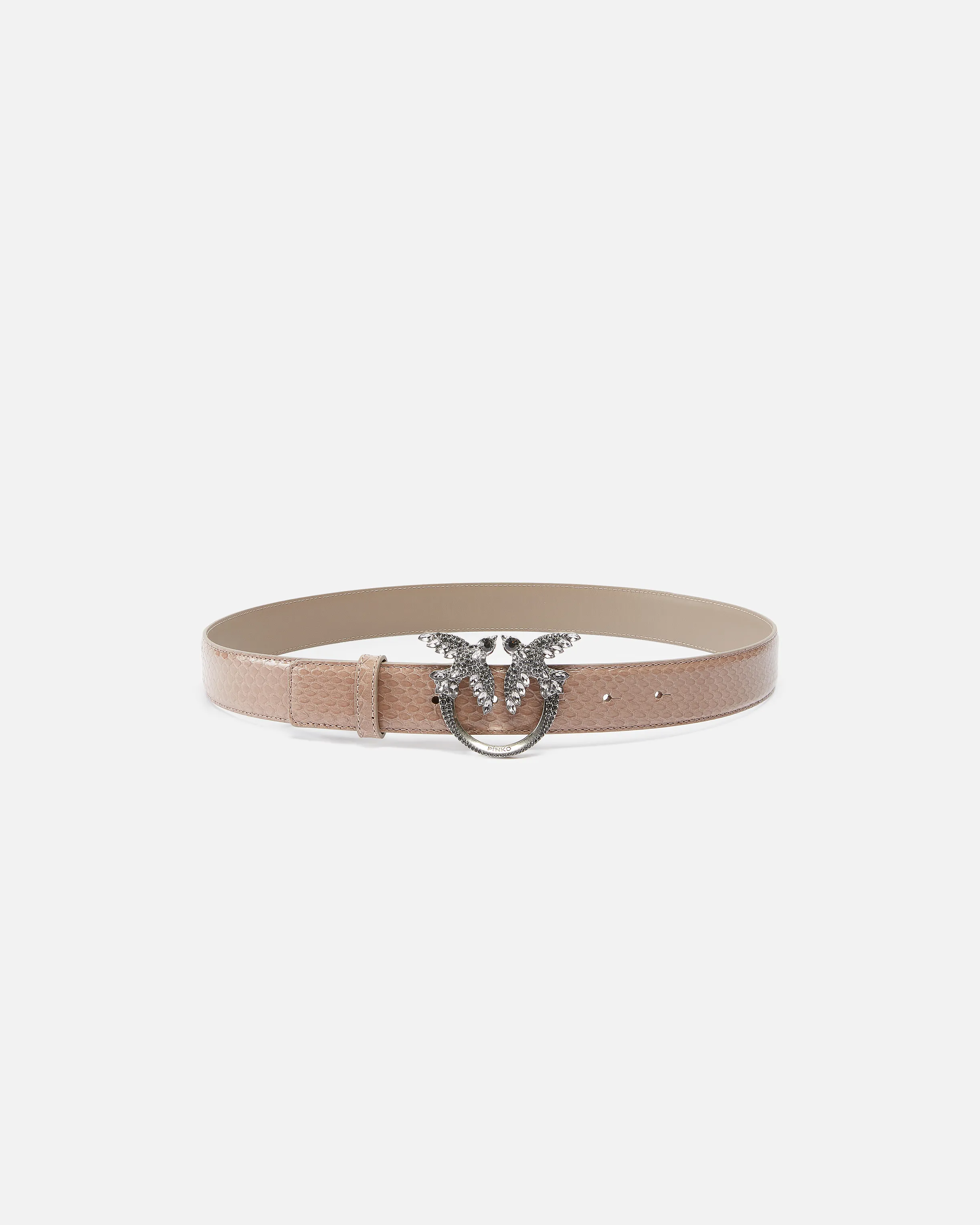  Cintura in pelle pitone lucido 3cm PINKO Galleria    