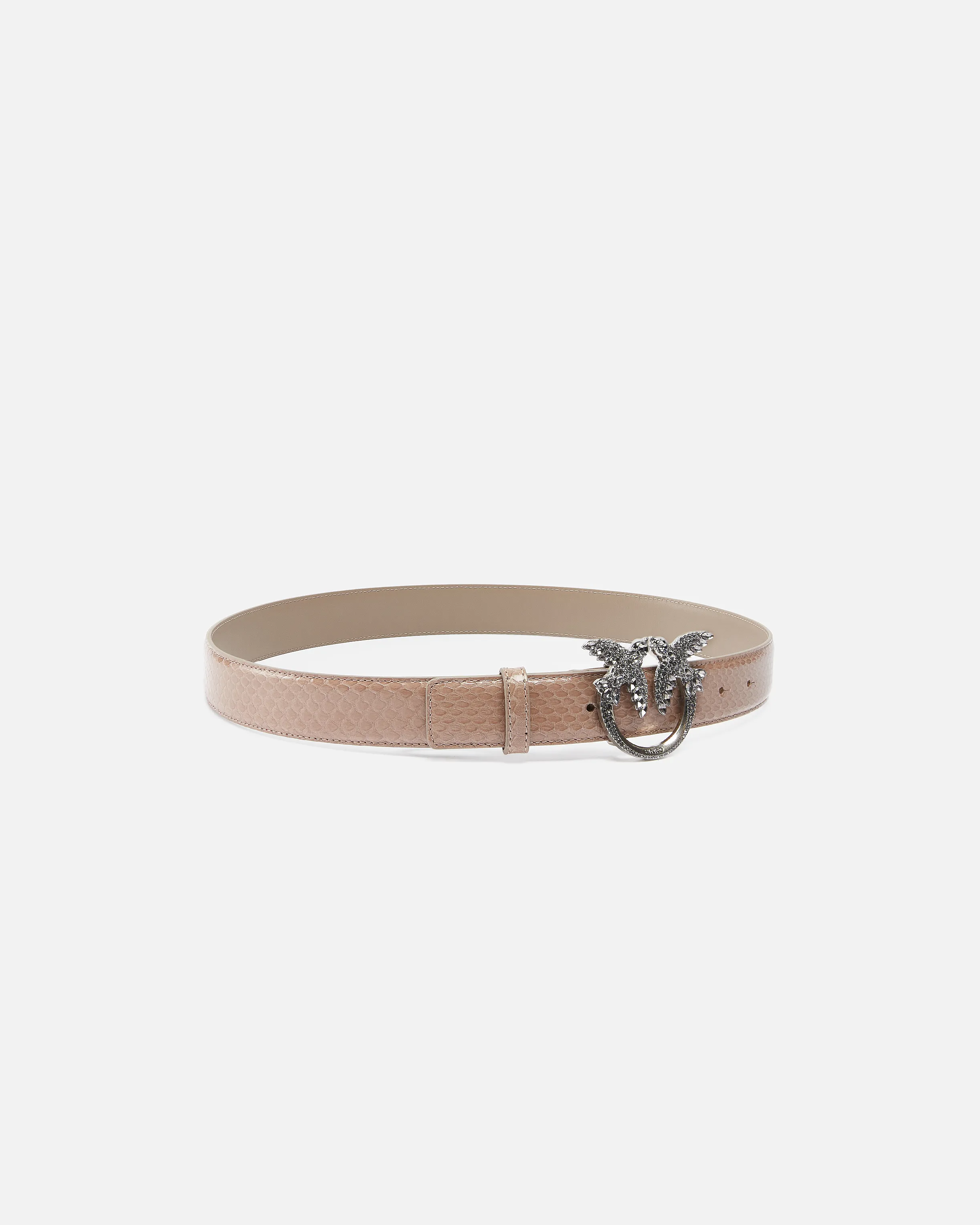  Cintura in pelle pitone lucido 3cm PINKO Galleria    
