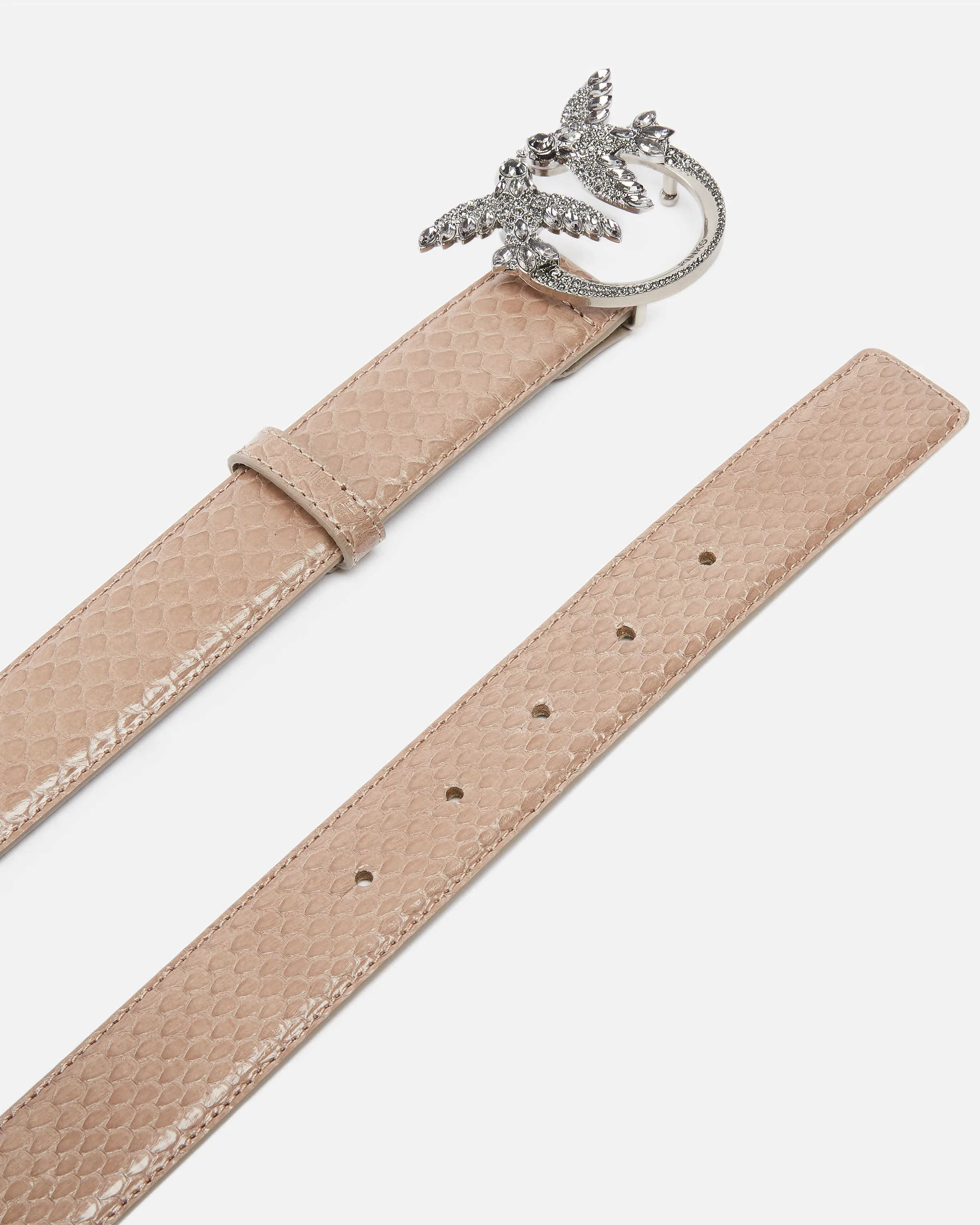  Cintura in pelle pitone lucido 3cm PINKO Galleria    