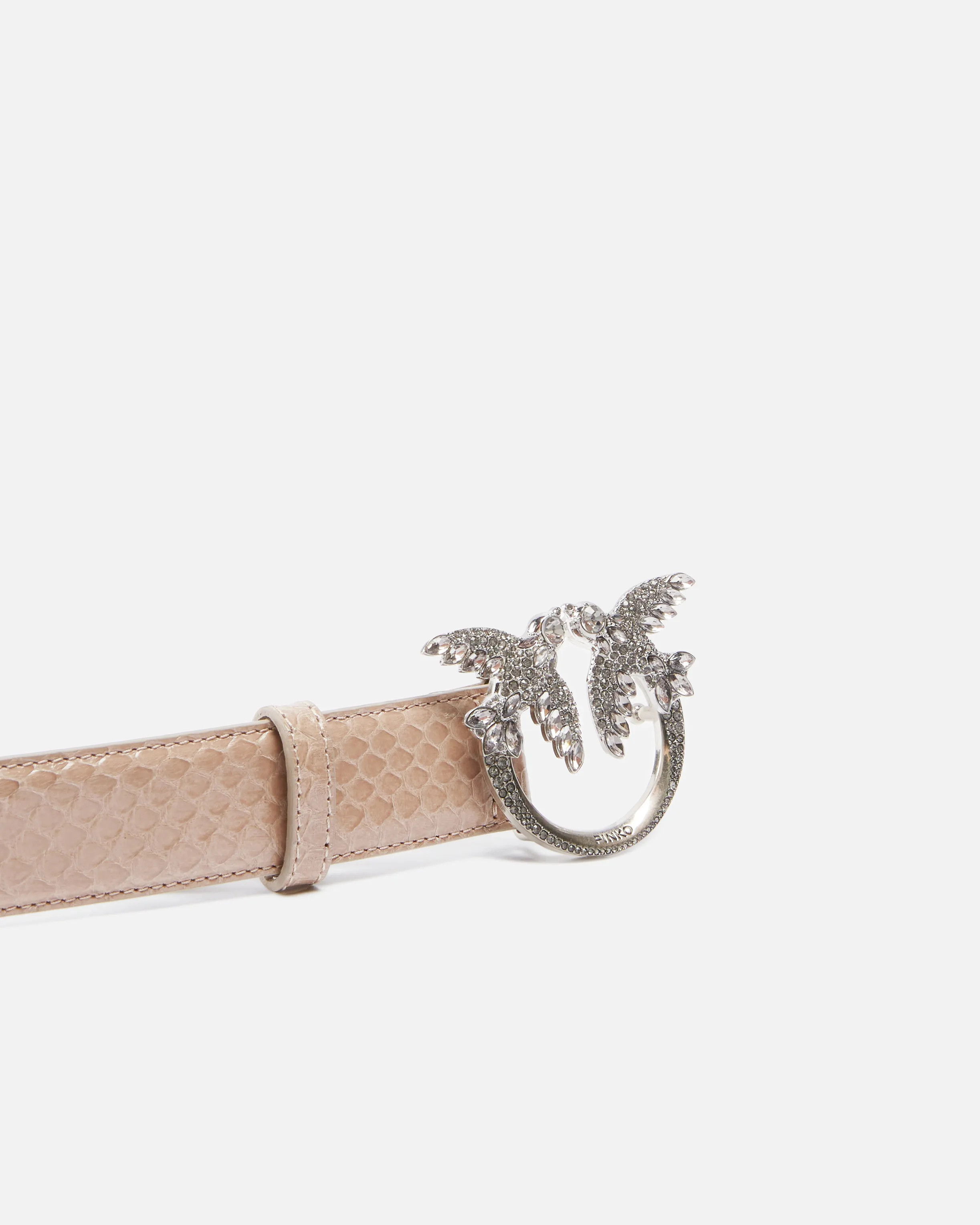  Cintura in pelle pitone lucido 3cm PINKO Galleria    