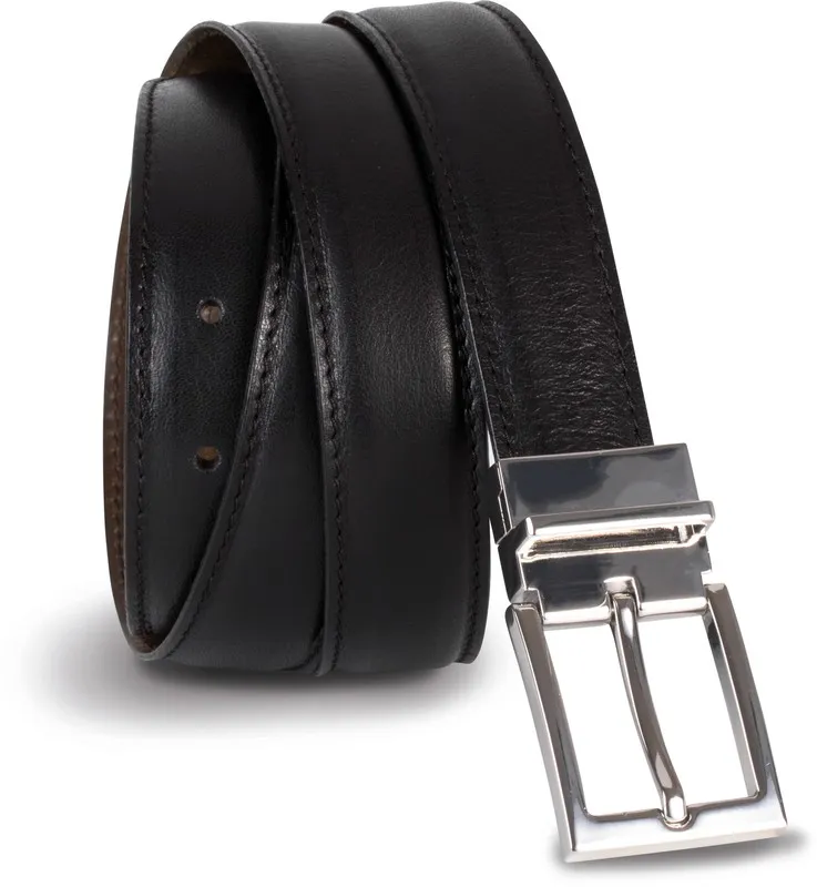 Cintura reversibile in pelle - 35 mm