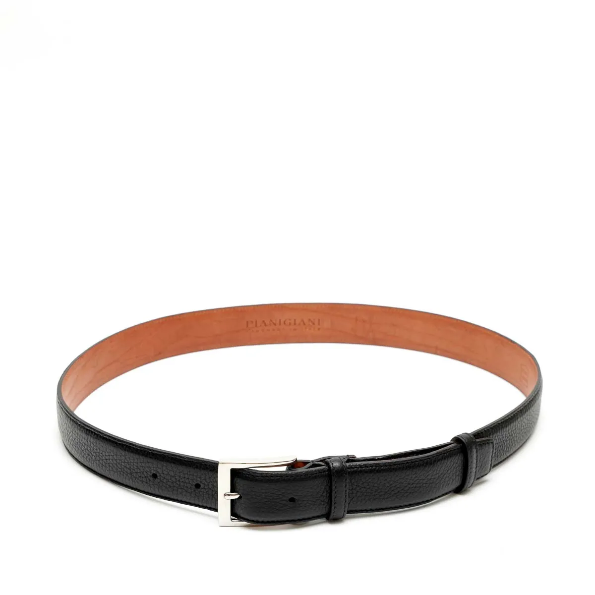 Cintura U in Pelle Nera