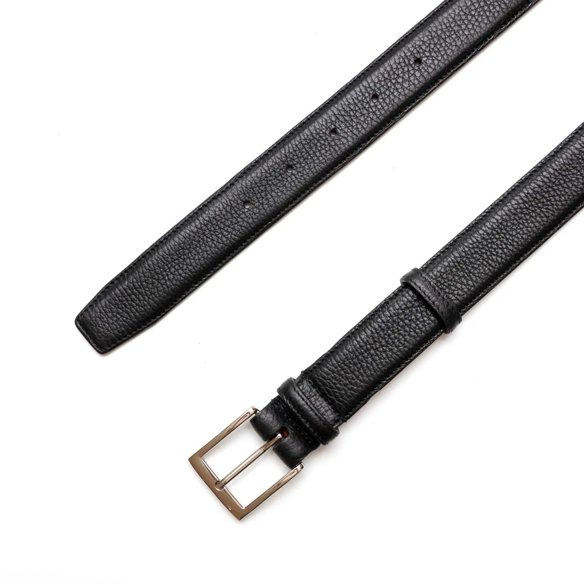 Cintura U in Pelle Nera