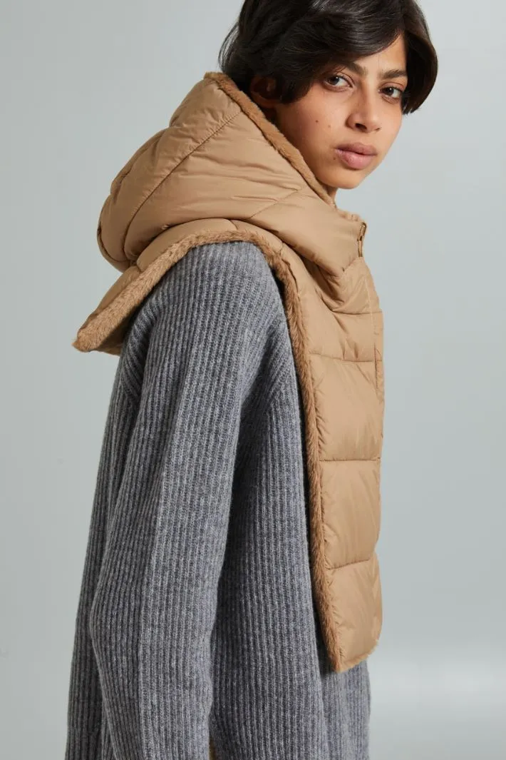 Collo cappuccio reversibile