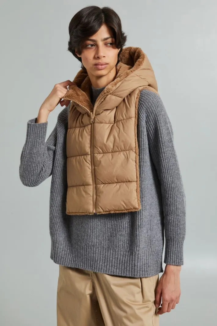 Collo cappuccio reversibile