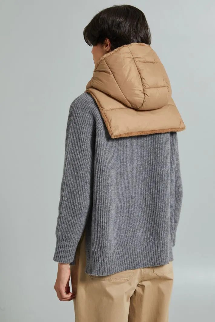 Collo cappuccio reversibile