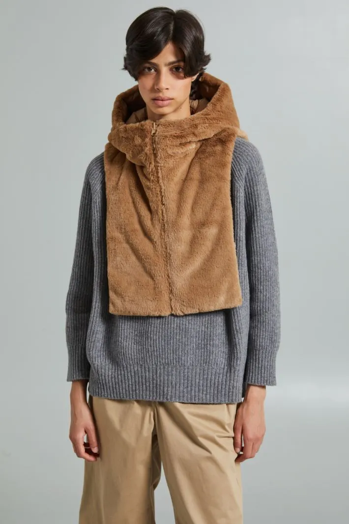 Collo cappuccio reversibile