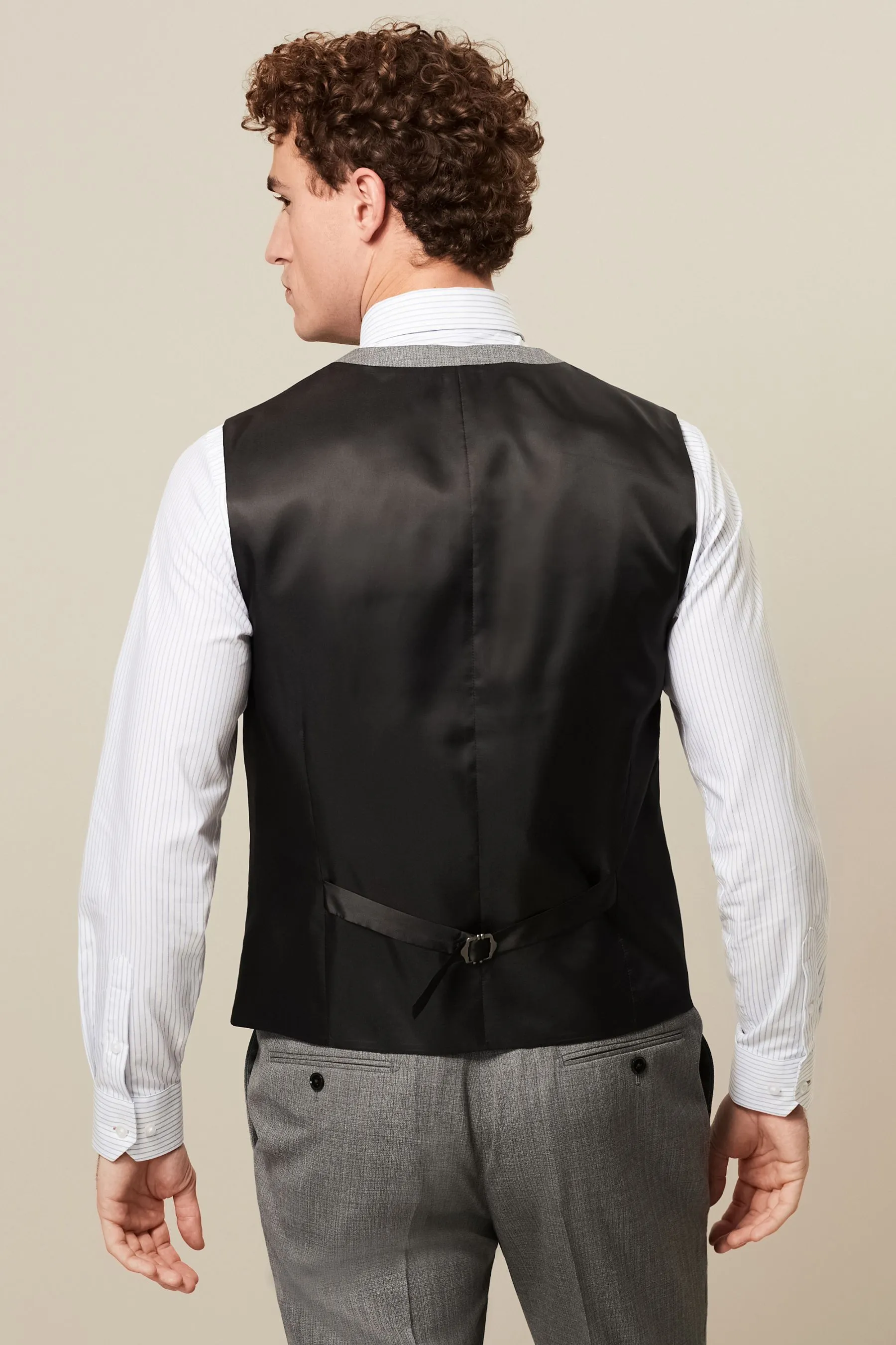 Completo in lana testurizzata: Gilet