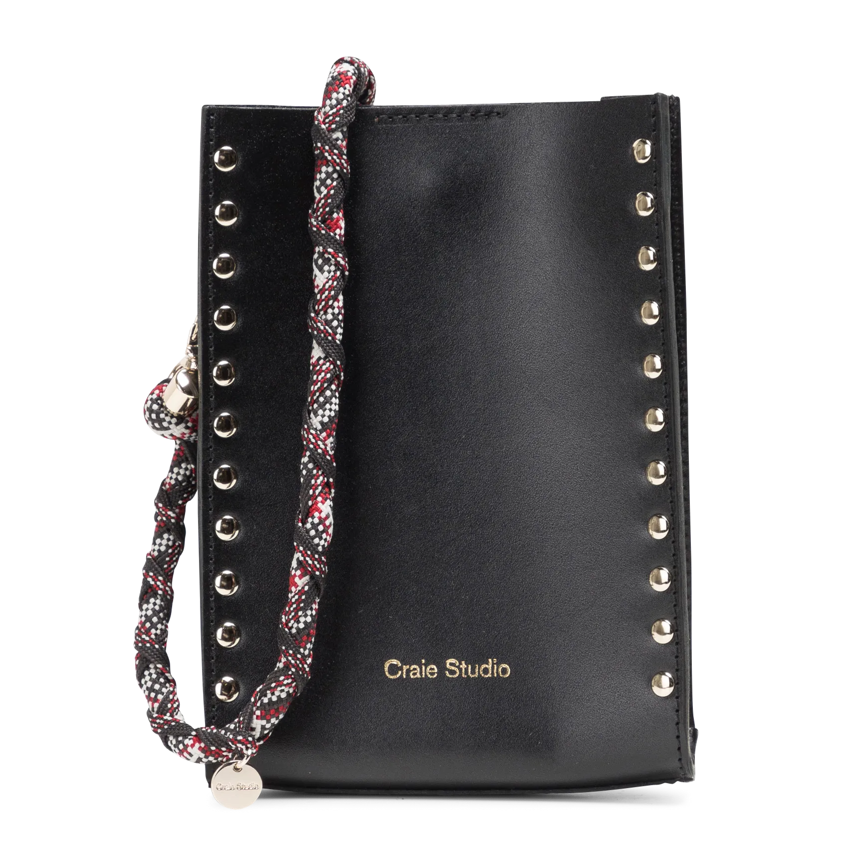  CRAIE   ESSENCE - Borsa a tracolla in pelle liscia | Nero