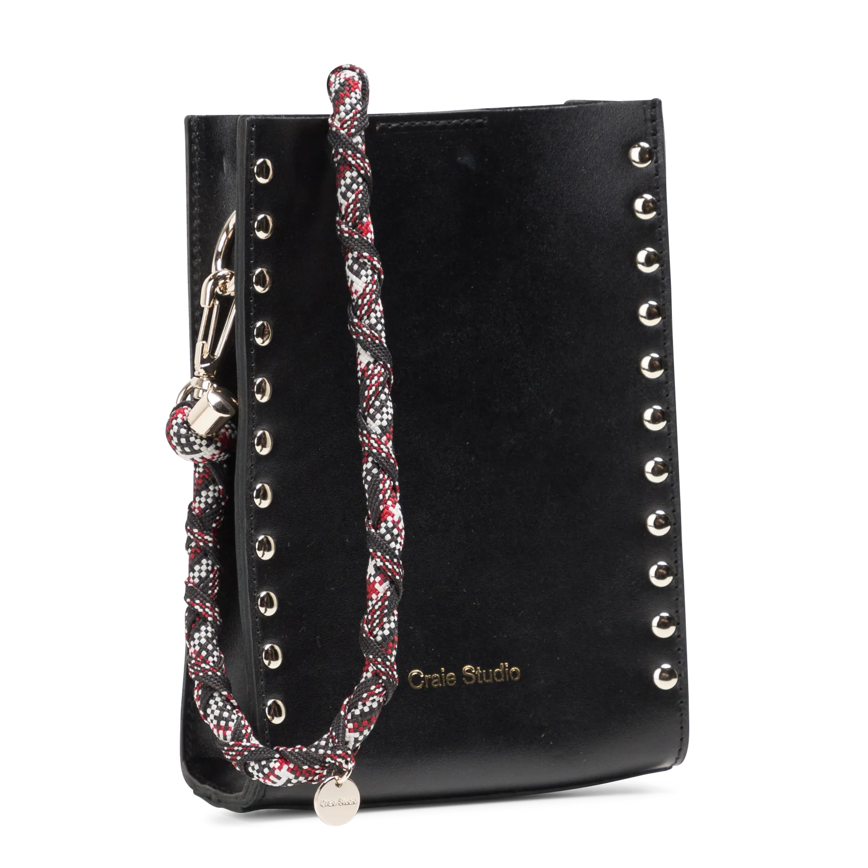  CRAIE   ESSENCE - Borsa a tracolla in pelle liscia | Nero