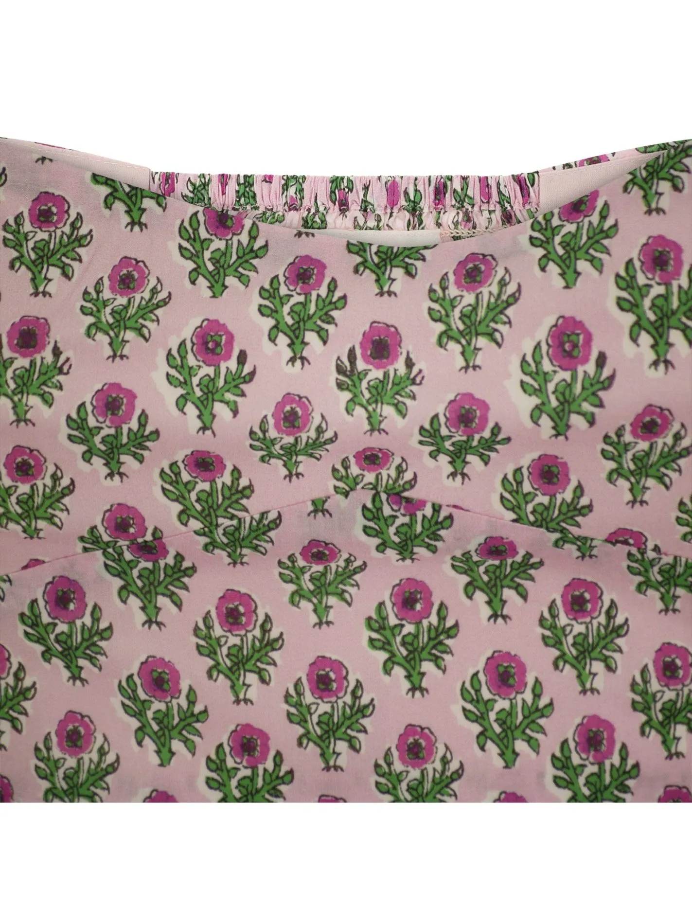 Crop top con stampa floreale