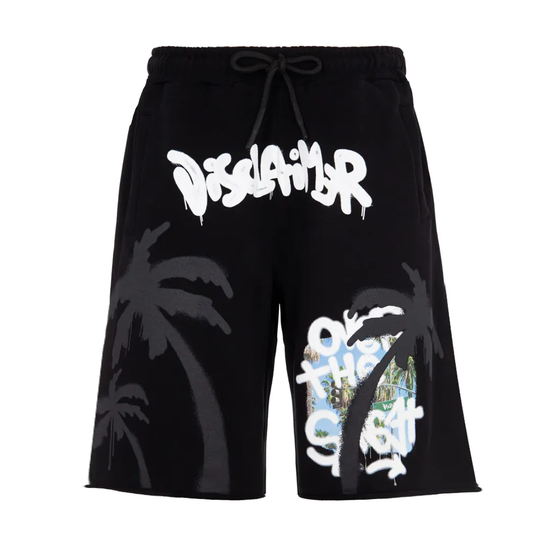 Disclaimer Palm Tree Graffiti Short