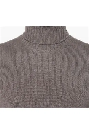 DRUMOHR Abbigliamento,Maglieria Maglione in cashmere grigio talpa 