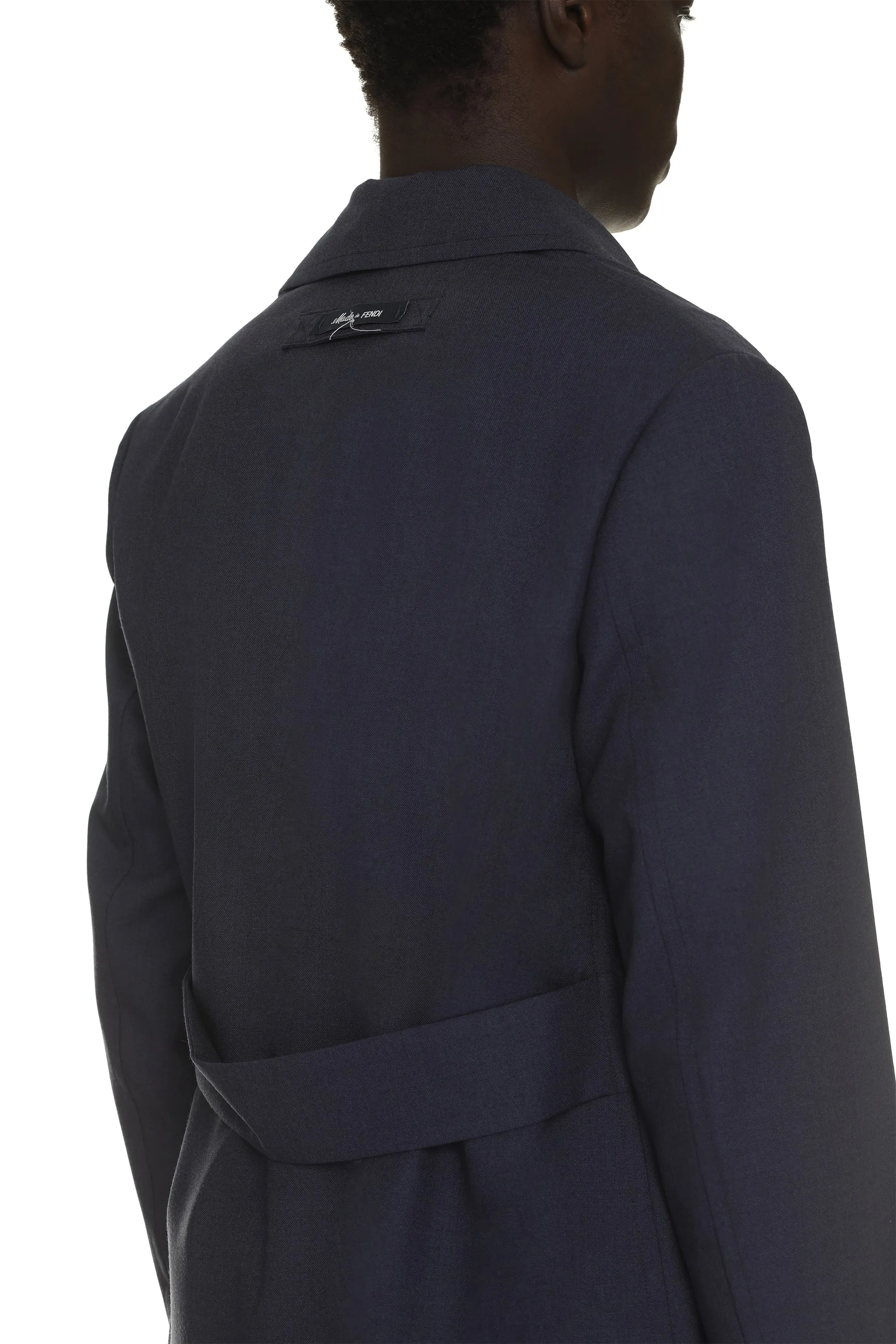 Fendi Giacca monopetto in lana vergine