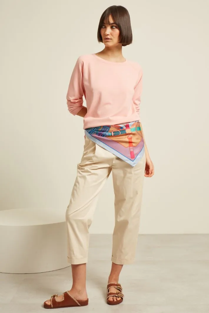 Foulard in twill di seta