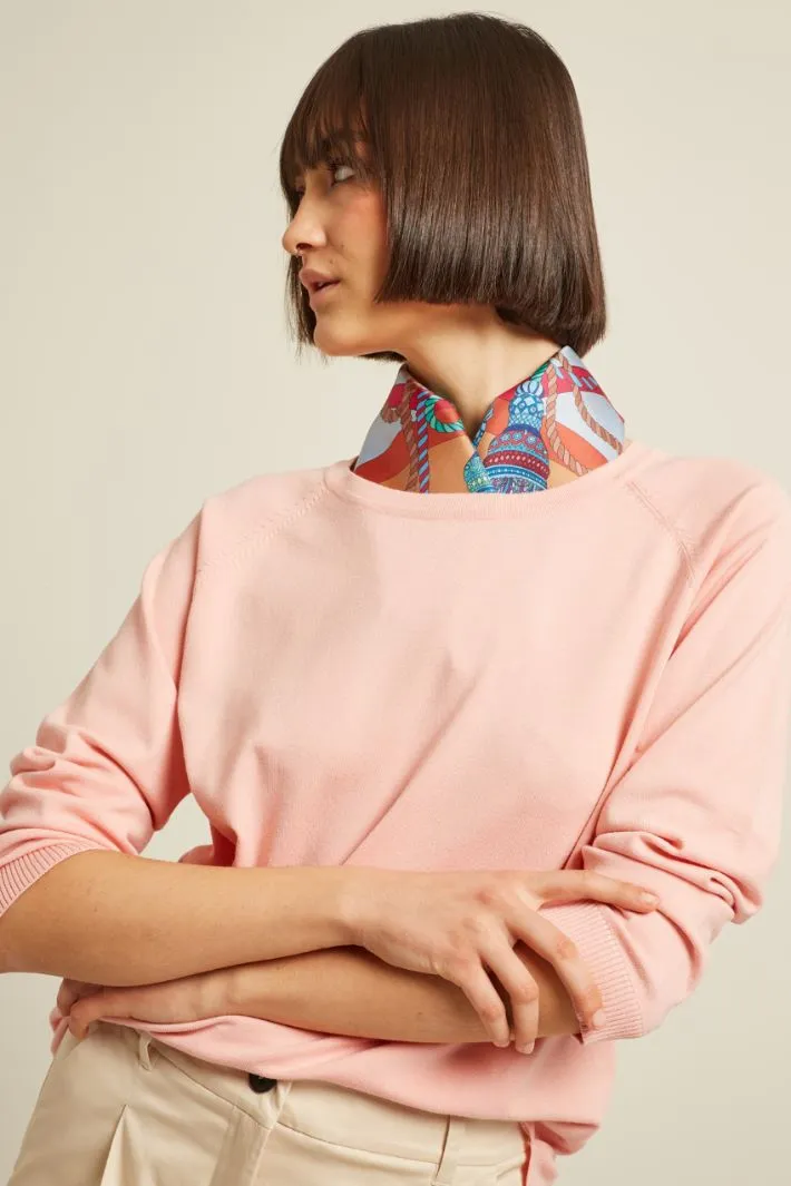 Foulard in twill di seta