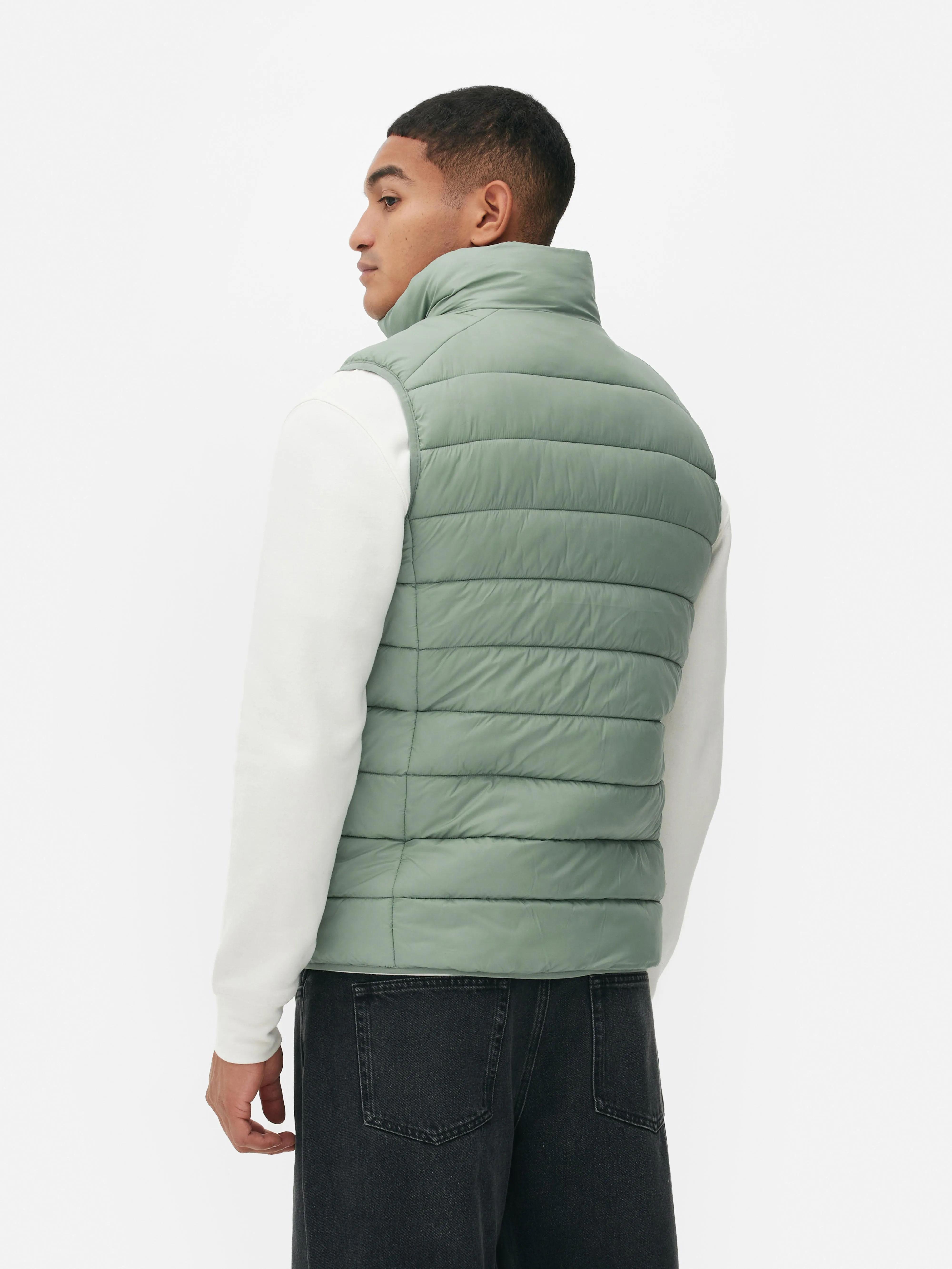 Gilet imbottito con zip