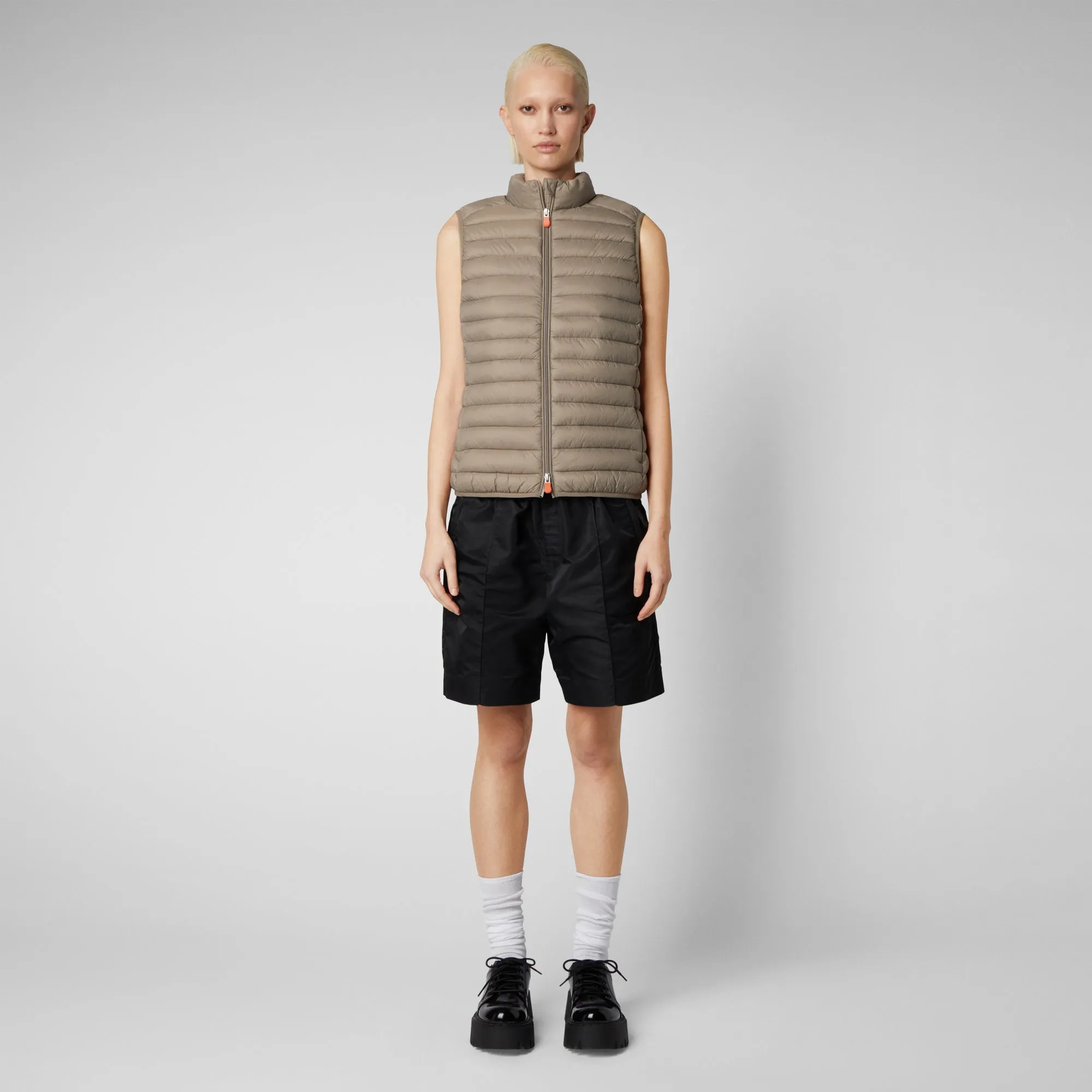 Gilet imbottito donna Charlotte Grigio elefante