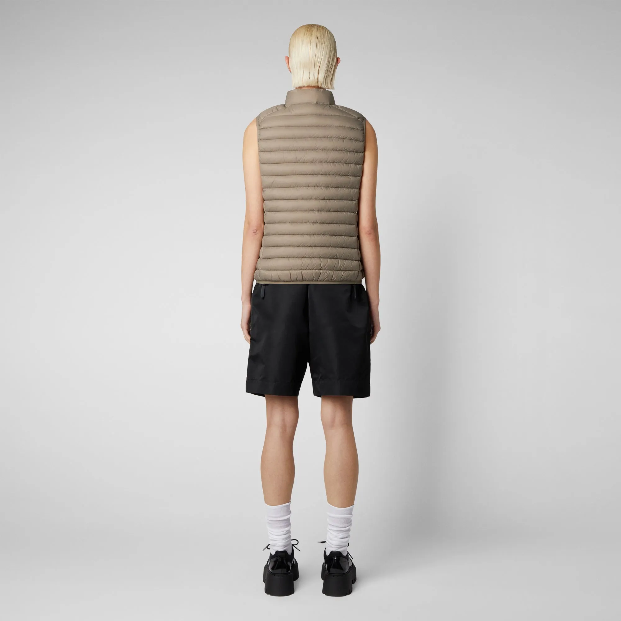 Gilet imbottito donna Charlotte Grigio elefante