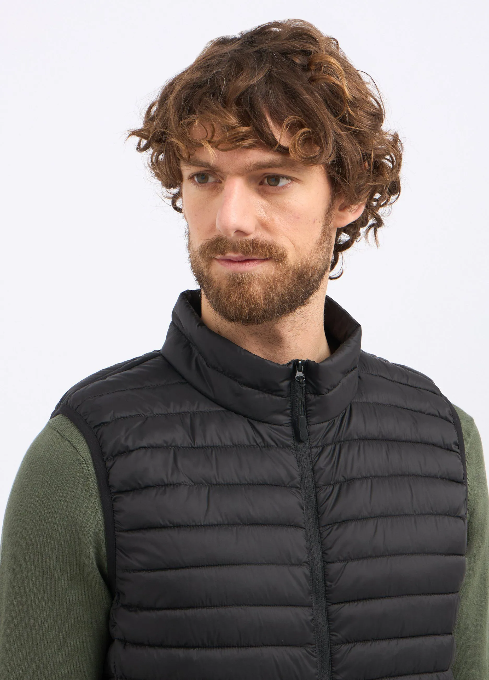 Gilet imbottito full zip uomo