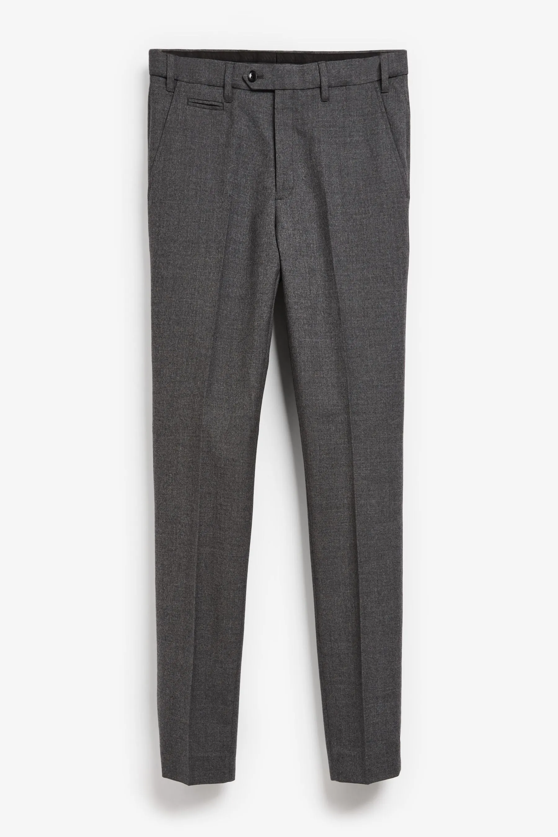 Grigio  - Signature - Pantaloni in 100% lana con vita Motion Flex