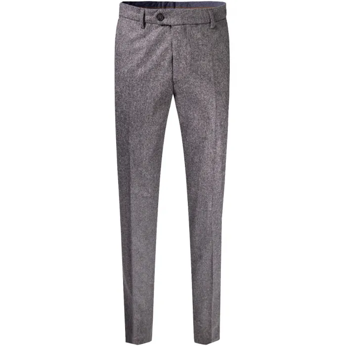 Henk ter Horst Pantaloni chino di tendenza in misto lana slim fit Grigio