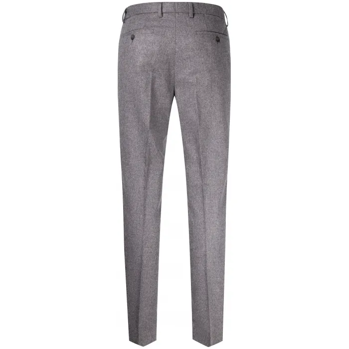 Henk ter Horst Pantaloni chino di tendenza in misto lana slim fit Grigio