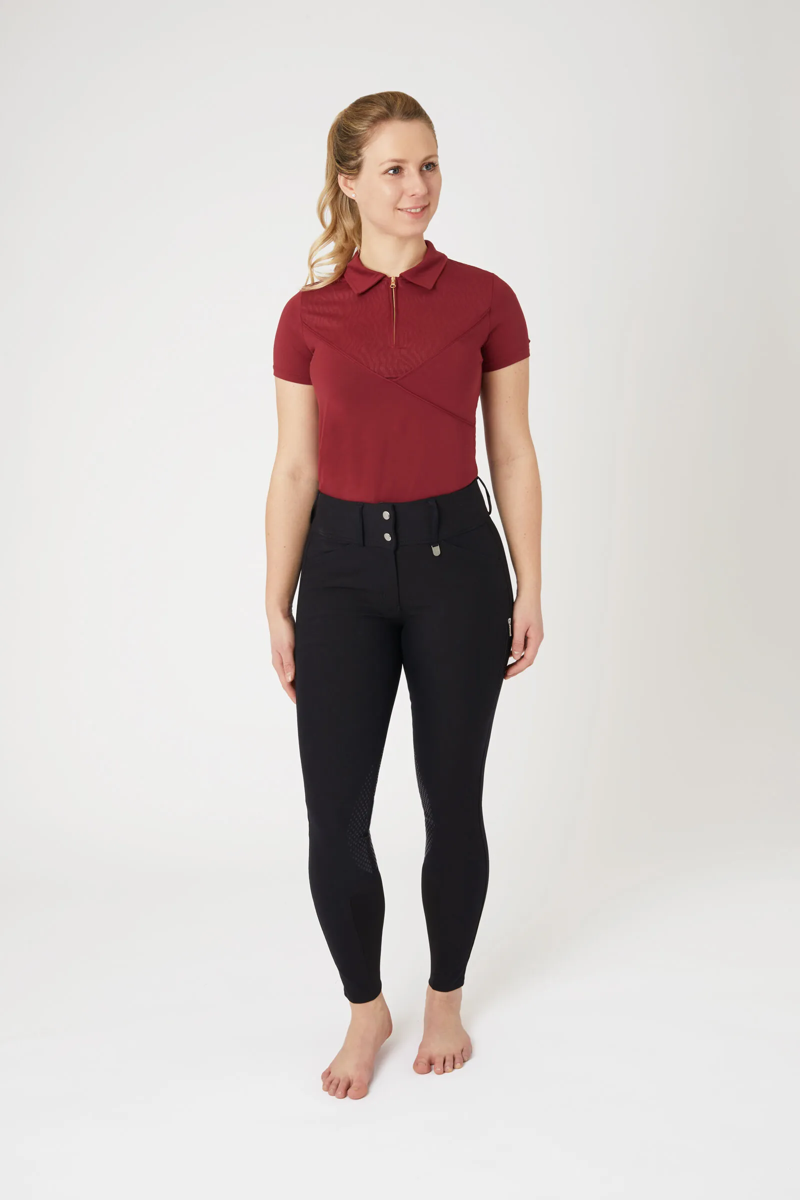 Horze Grand Prix II Pantaloni da equitazione con grip al ginocchio in silicone da donna