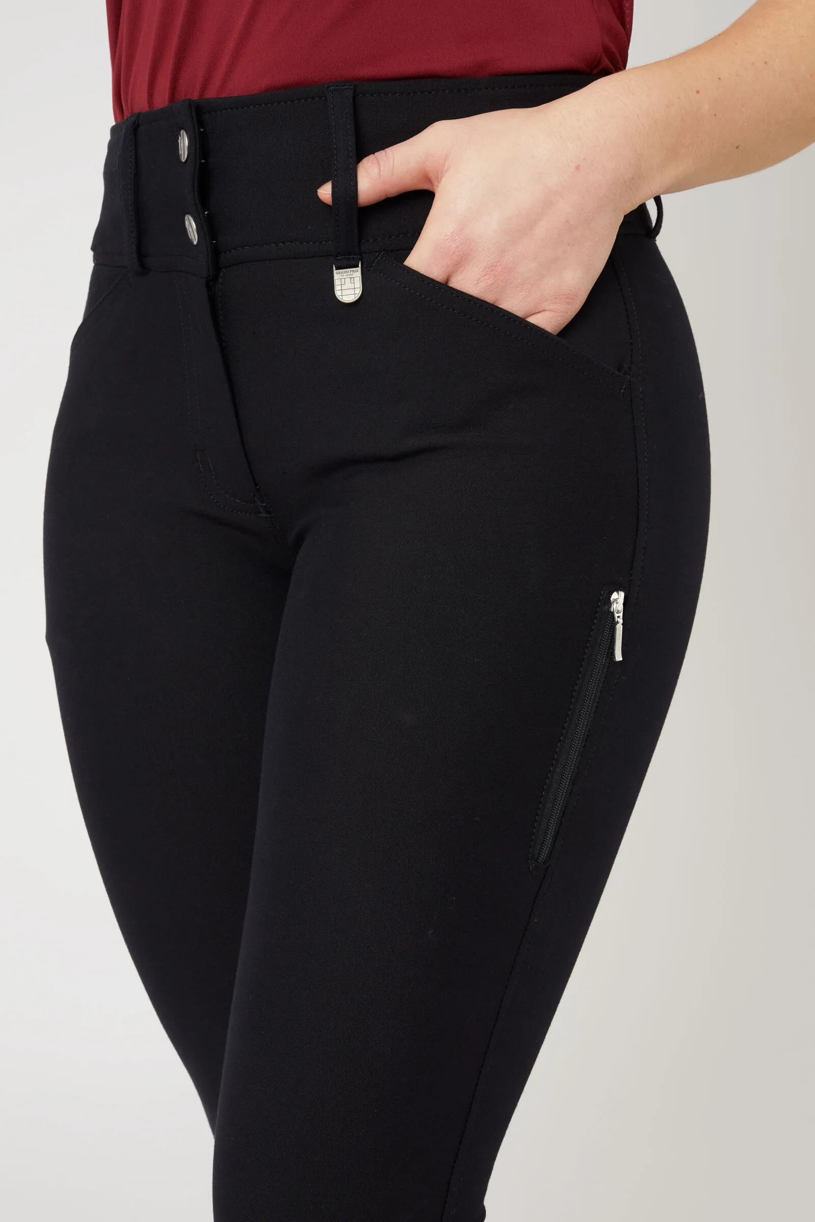 Horze Grand Prix II Pantaloni da equitazione con grip al ginocchio in silicone da donna