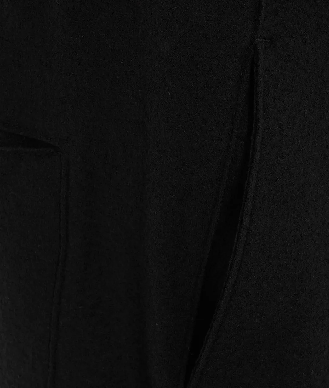 Joggers in lana pressata nero nero