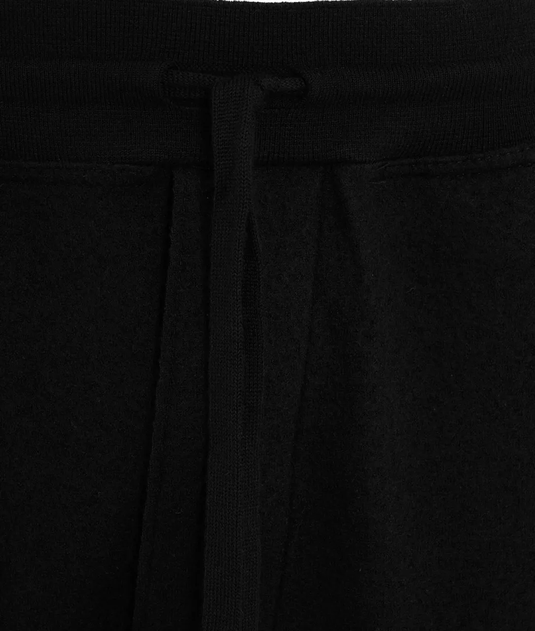 Joggers in lana pressata nero nero