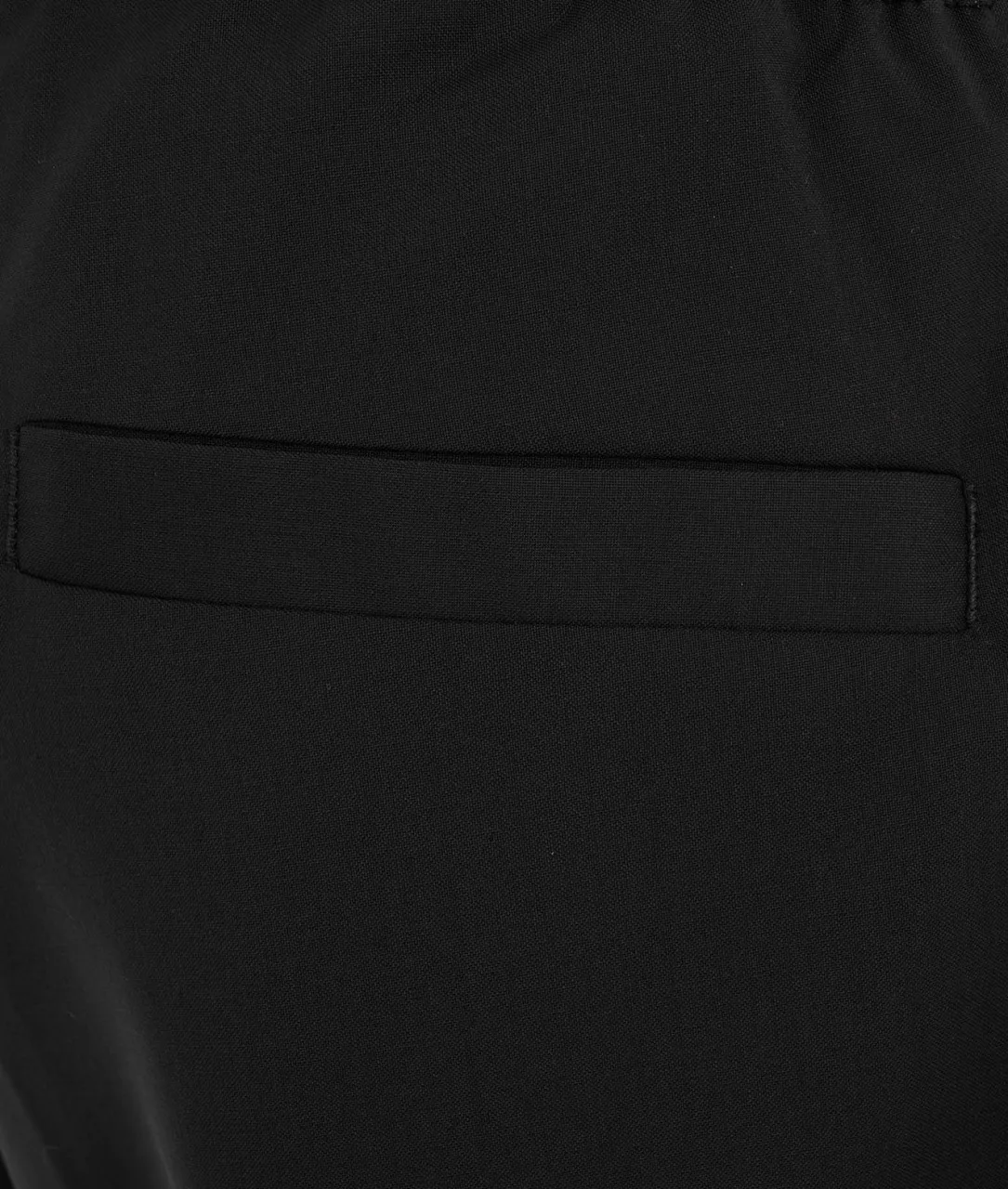 Joggers in lana vergine nero nero