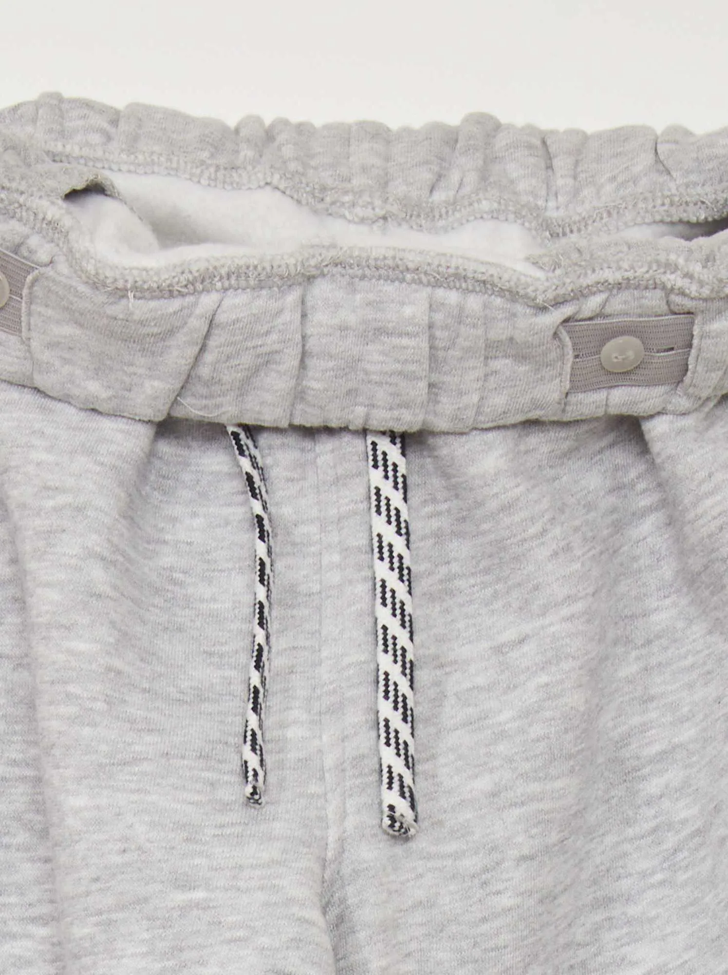 Joggers screziati con vita regolabile - GRIGIO