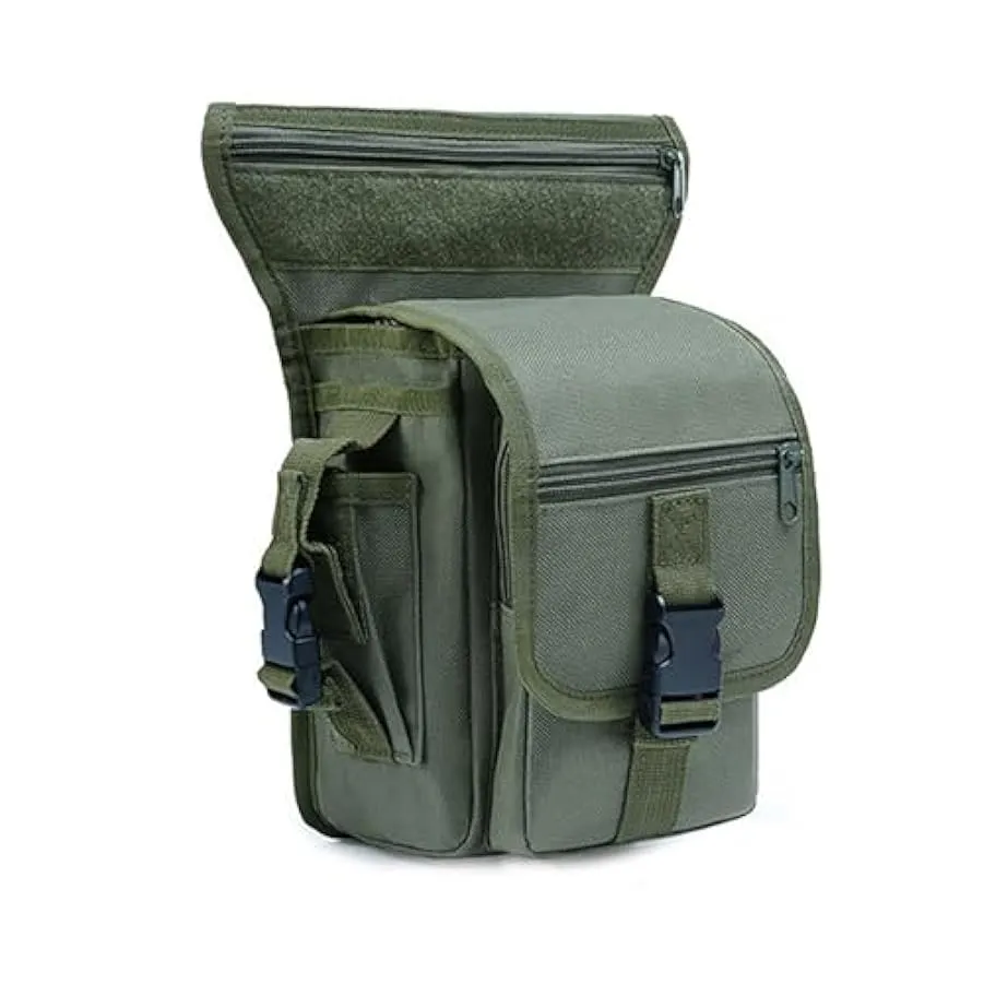 Kabxhueo Borsa da Gamba Marsupio Cosciale Tattico Militare Borsa Gamba Moto Borsa a Coscia Zaino a Vita per Il Motociclismo Cicl