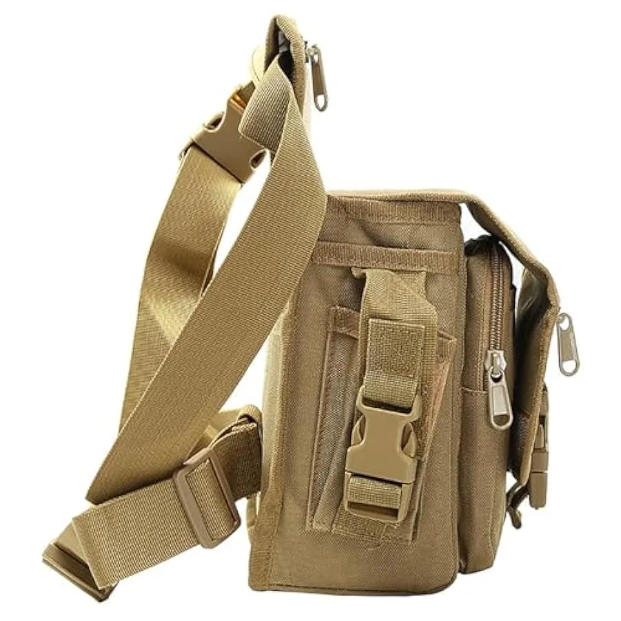 Kabxhueo Borsa da Gamba Marsupio Cosciale Tattico Militare Borsa Gamba Moto Borsa a Coscia Zaino a Vita per Il Motociclismo Cicl
