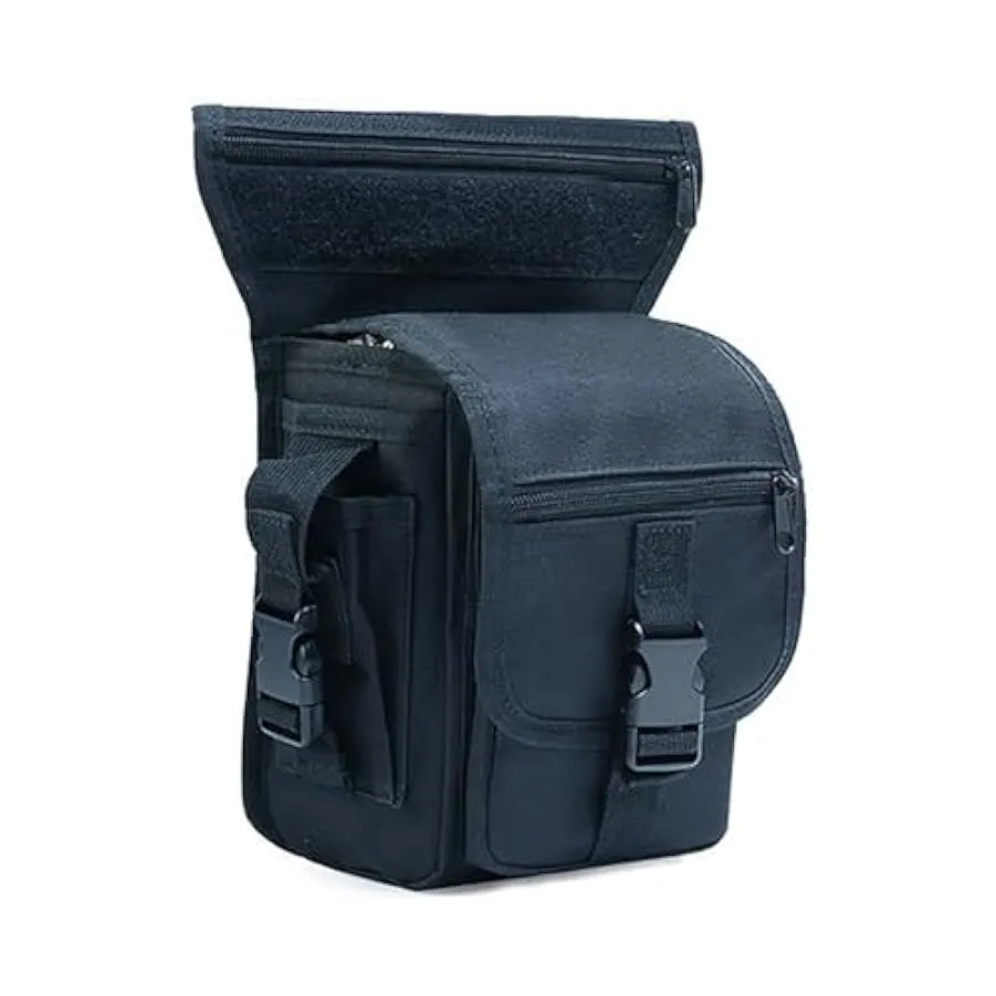 Kabxhueo Borsa da Gamba Marsupio Cosciale Tattico Militare Borsa Gamba Moto Borsa a Coscia Zaino a Vita per Il Motociclismo Cicl
