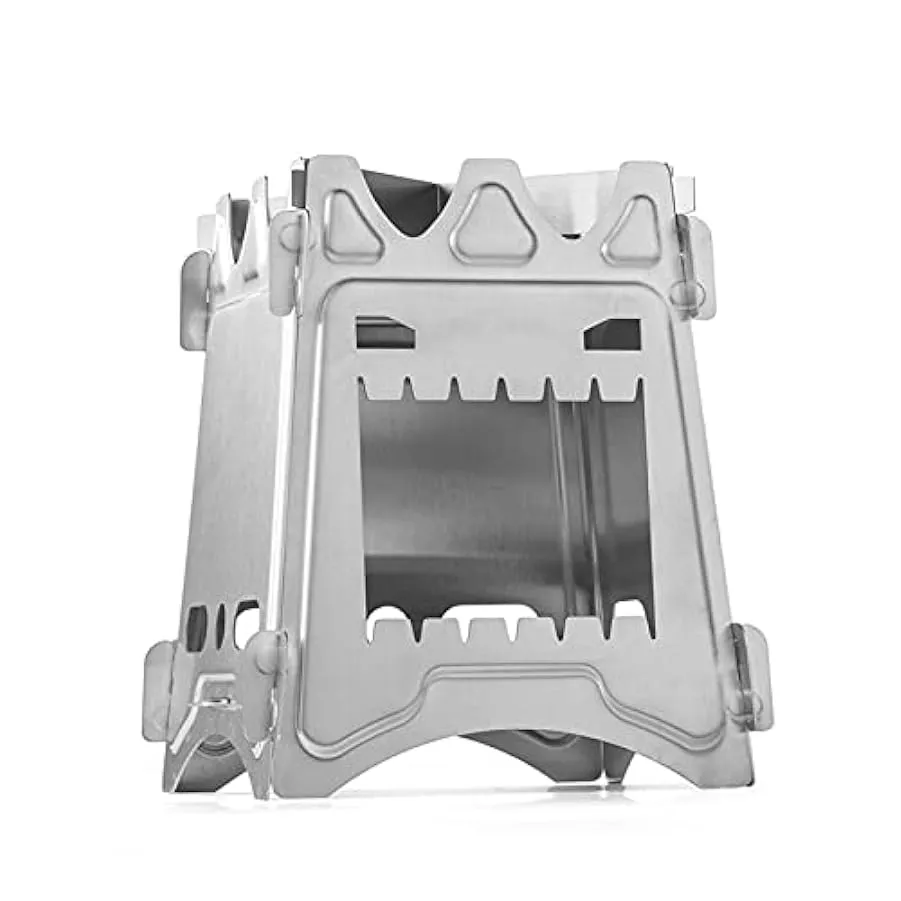 KEYOZA Stufa da Campeggio in Acciaio Inox Stufa in Acciaio Inox Potocable Stufe Burning Burning Fit Fit for Picnic BBQ Camp Escu