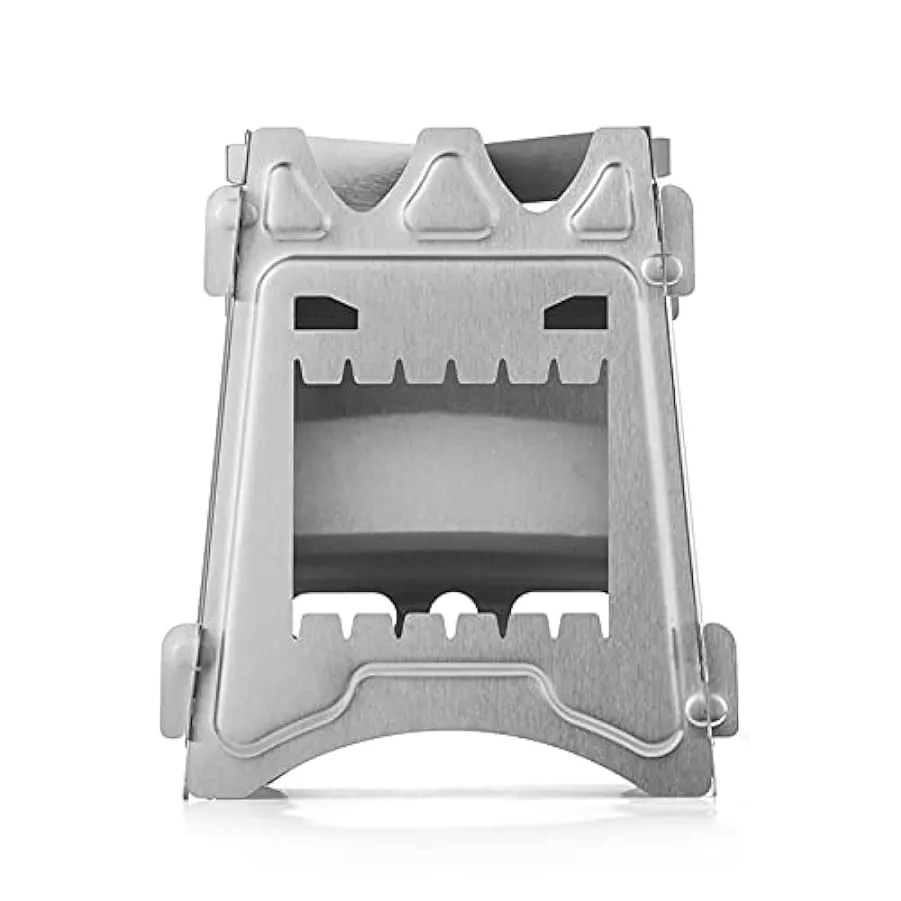 KEYOZA Stufa da Campeggio in Acciaio Inox Stufa in Acciaio Inox Potocable Stufe Burning Burning Fit Fit for Picnic BBQ Camp Escu