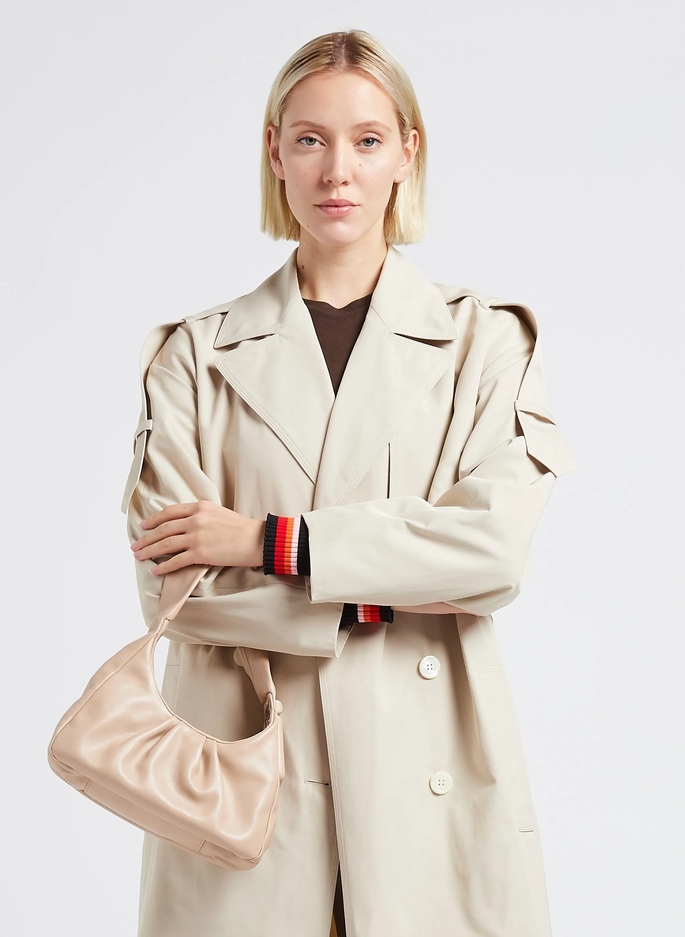  LANCEL   COCOON - Borsa hobo in pelle di vacchetta | Beige