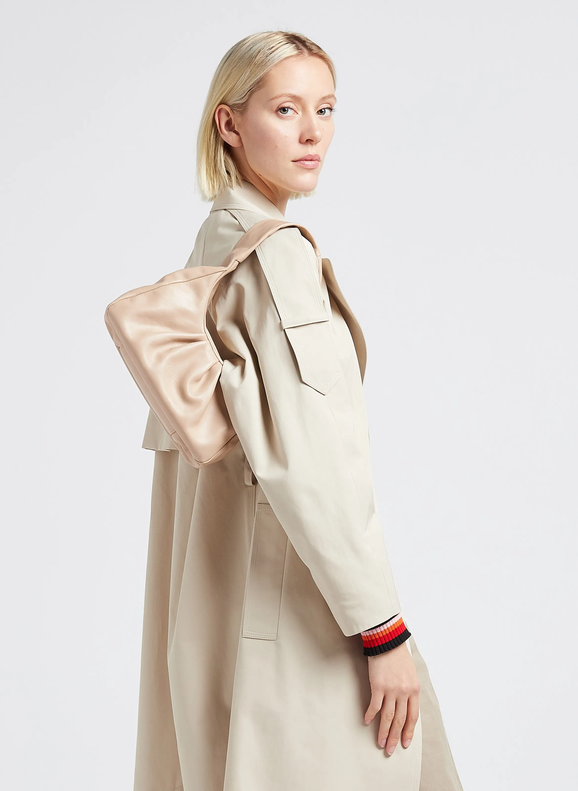  LANCEL   COCOON - Borsa hobo in pelle di vacchetta | Beige