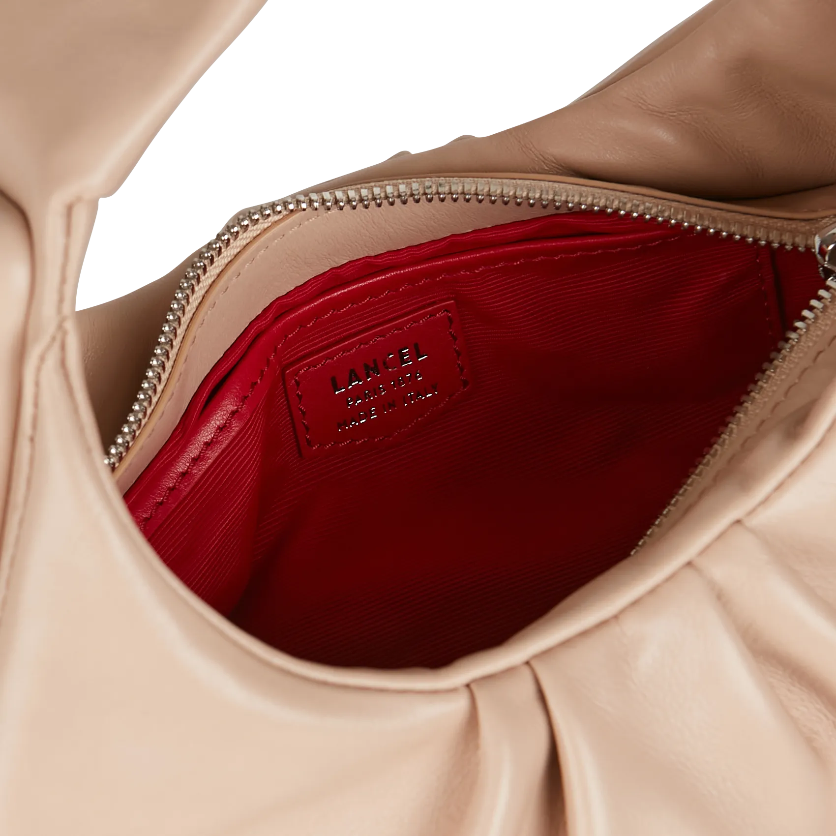  LANCEL   COCOON - Borsa hobo in pelle di vacchetta | Beige