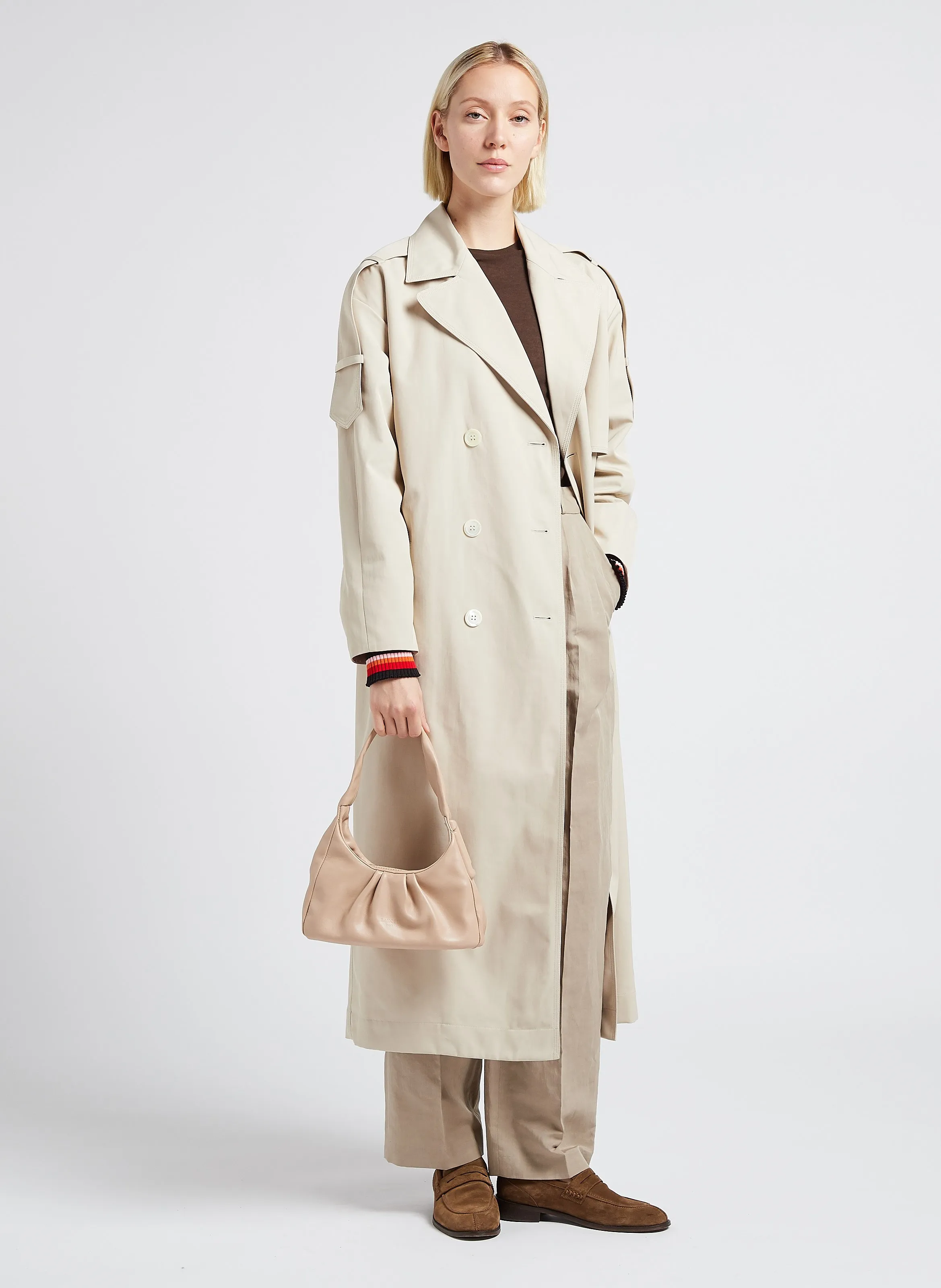  LANCEL   COCOON - Borsa hobo in pelle di vacchetta | Beige