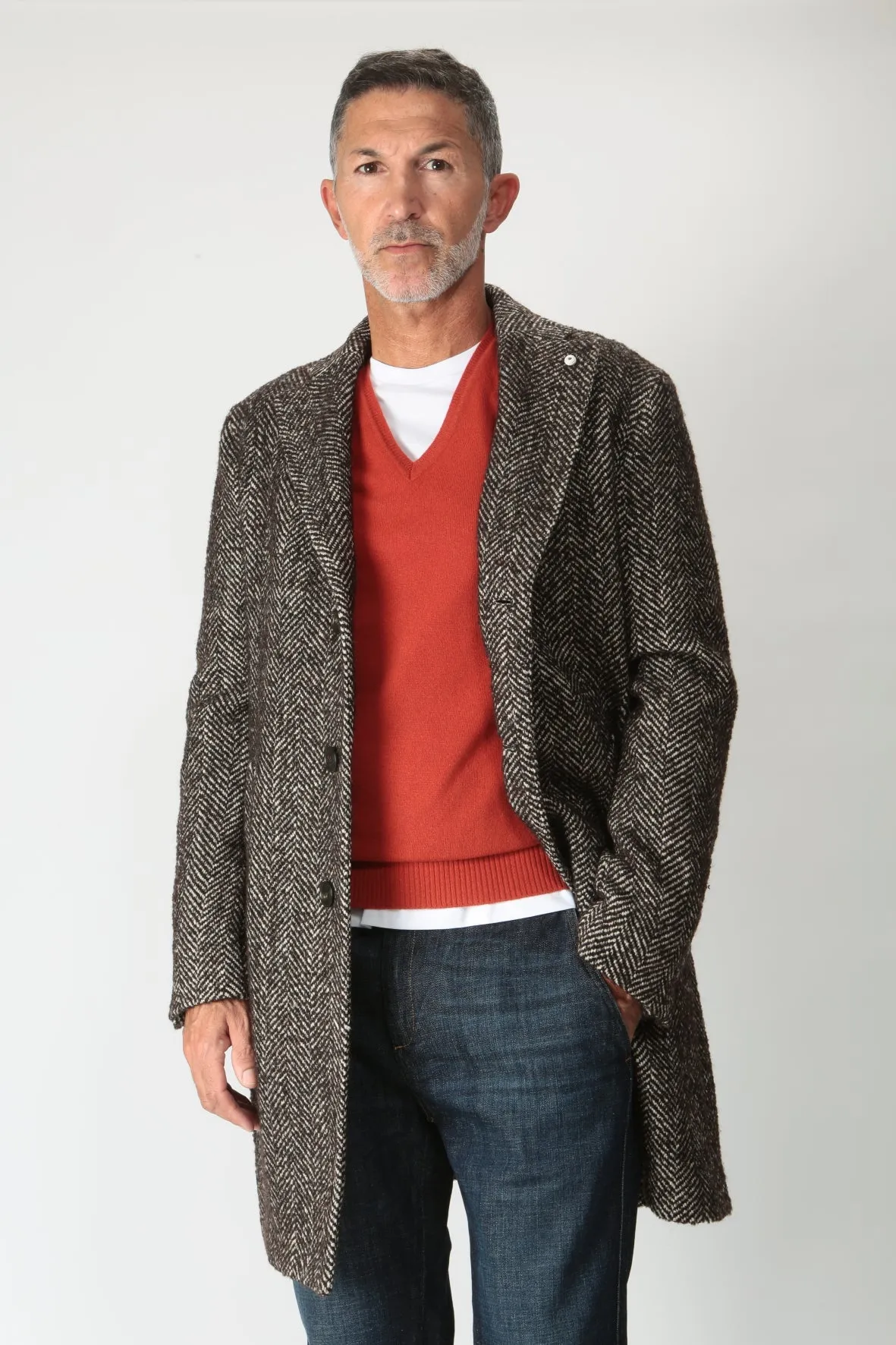 Lubiam Cappotto monopetto in misto lana 47503/3 7490