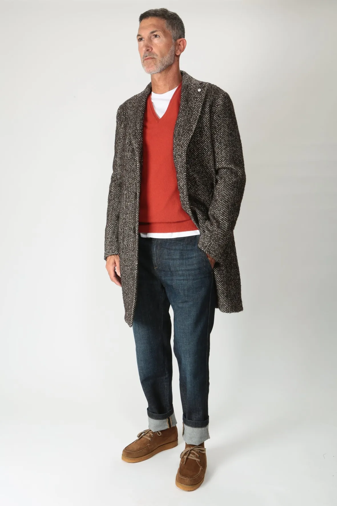 Lubiam Cappotto monopetto in misto lana 47503/3 7490