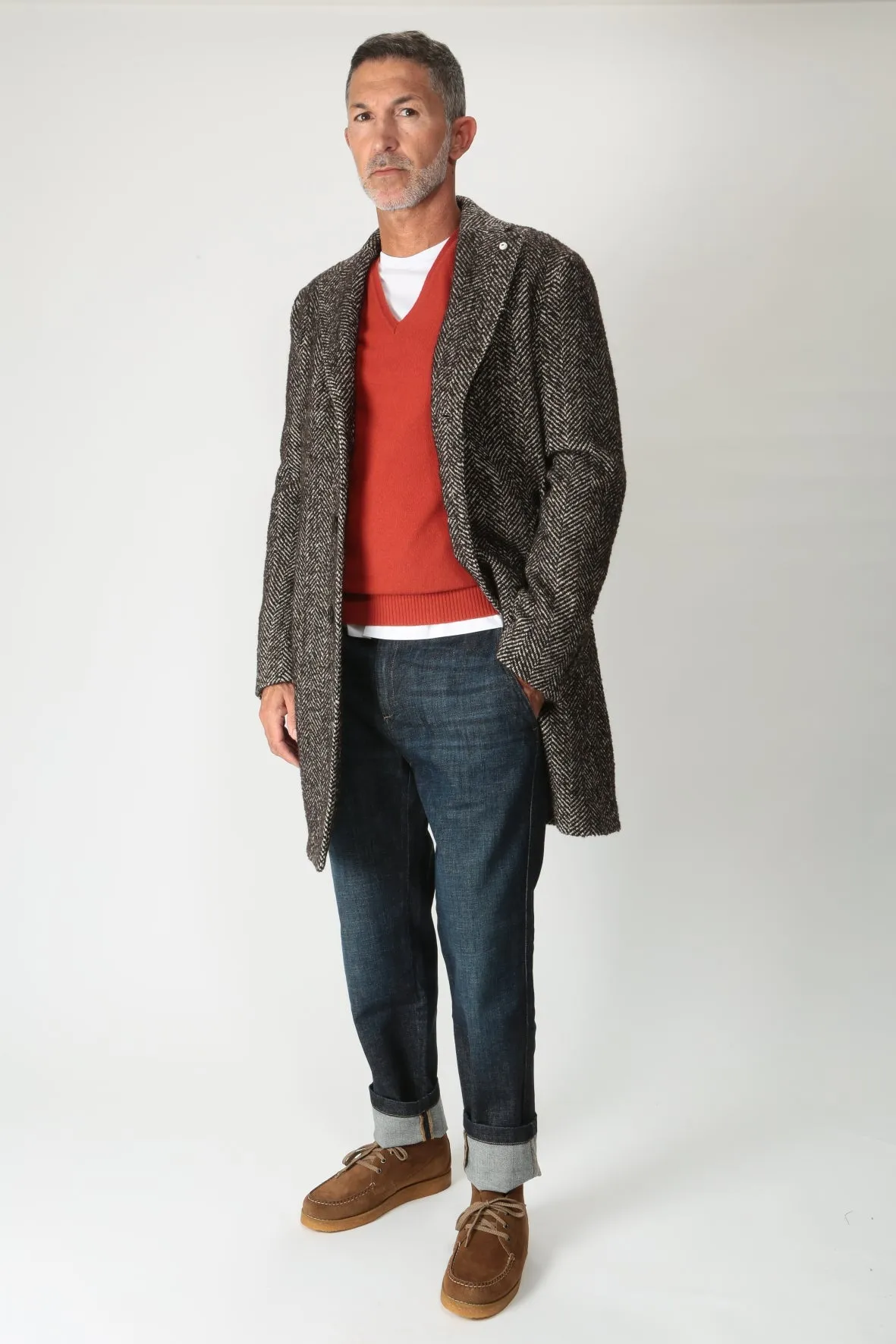 Lubiam Cappotto monopetto in misto lana 47503/3 7490
