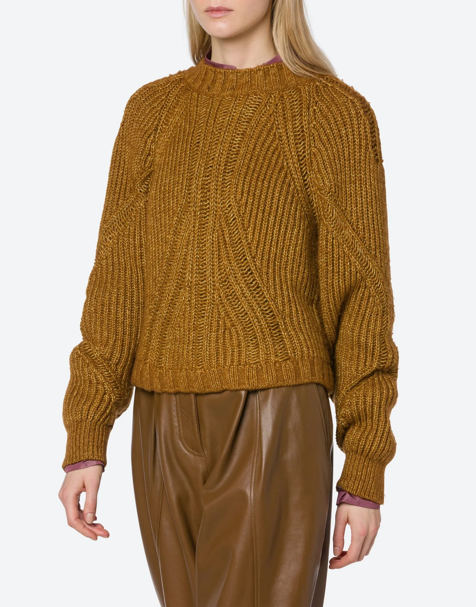 MAGLIA CAMMELLO IN MISTO LANA