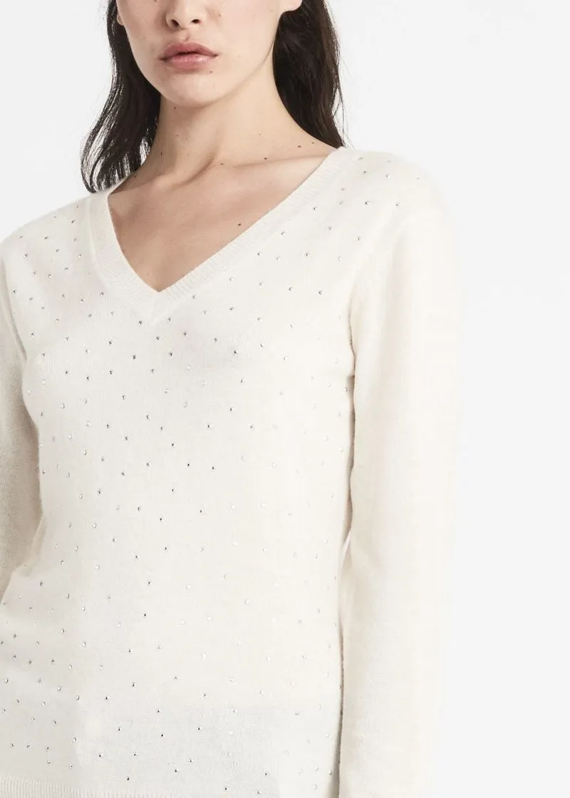Maglia in lana con borchie