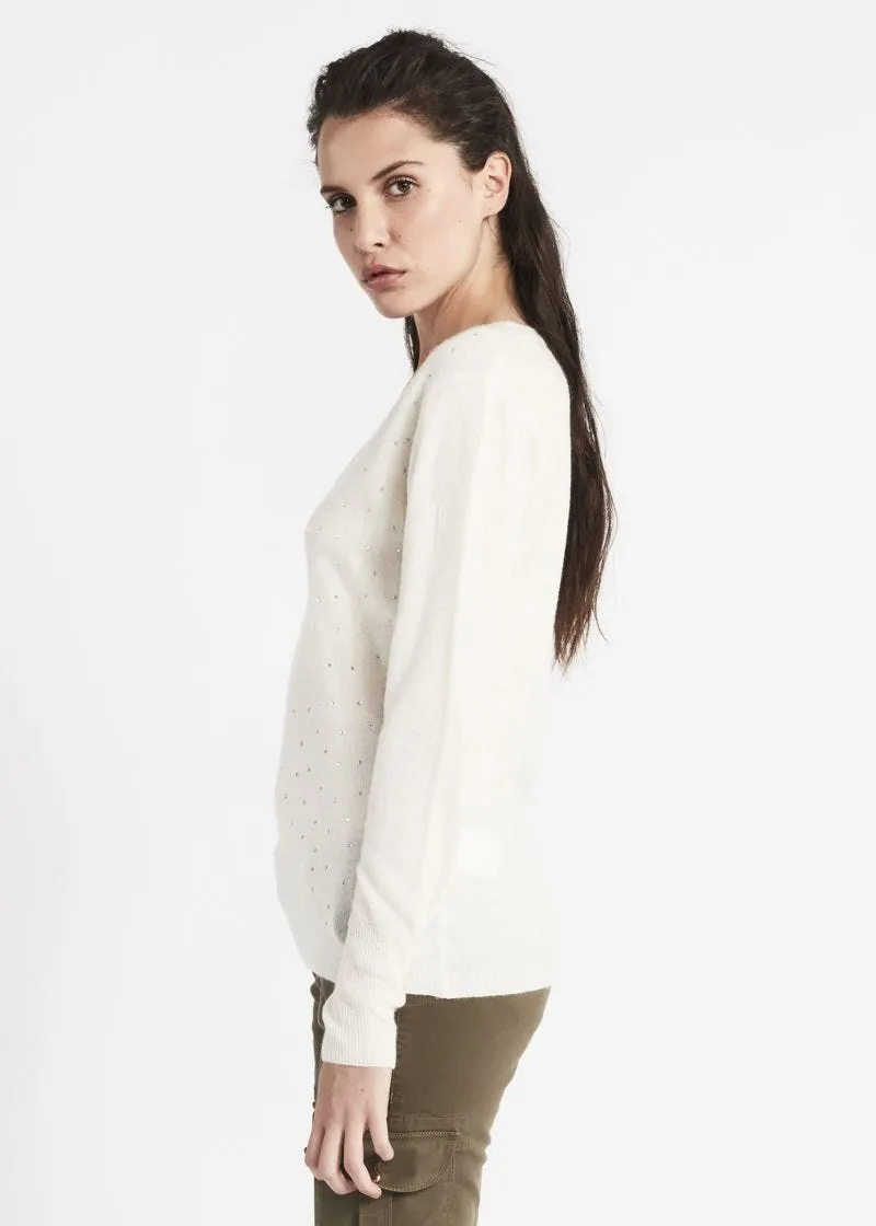 Maglia in lana con borchie