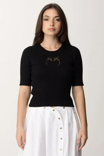 Maglia in lana con logo NERO LIMOUSINE