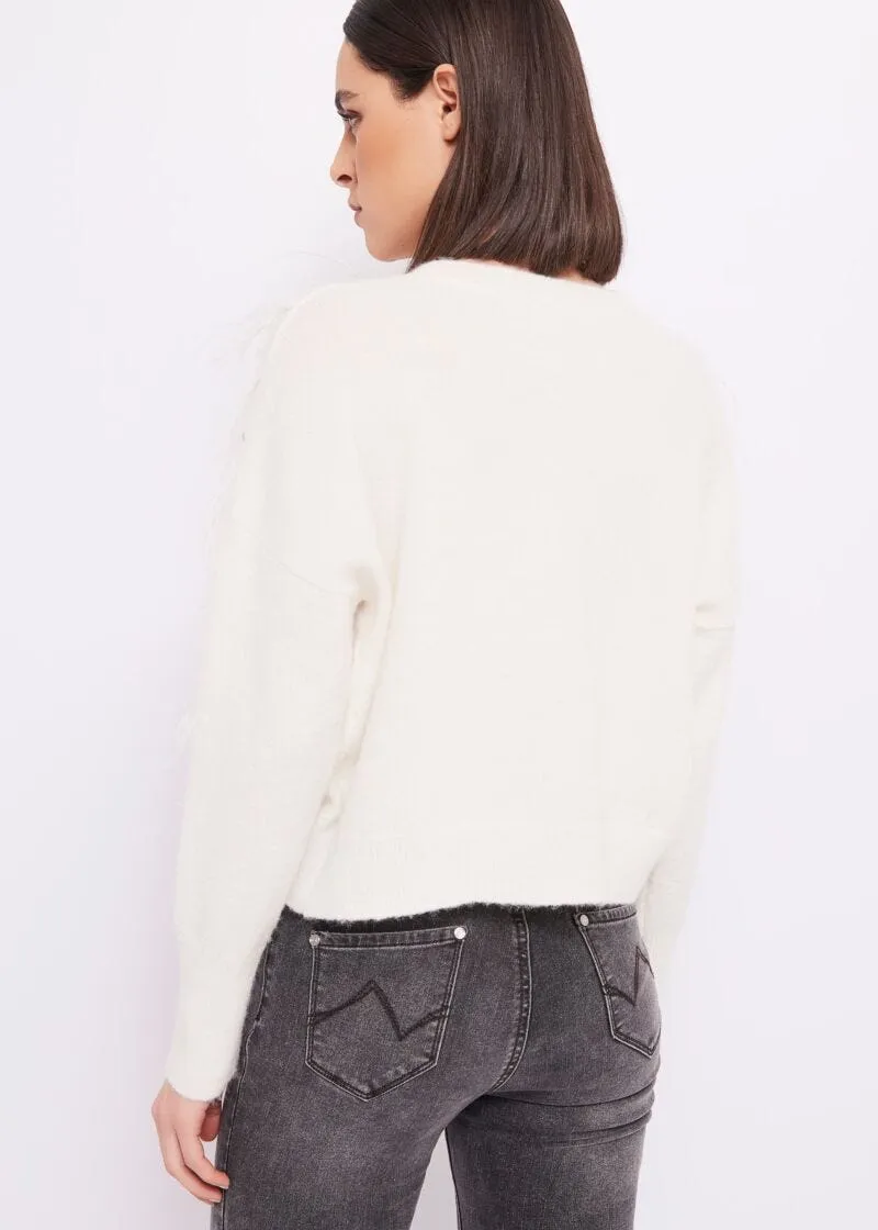 Maglia in misto lana e mohair
